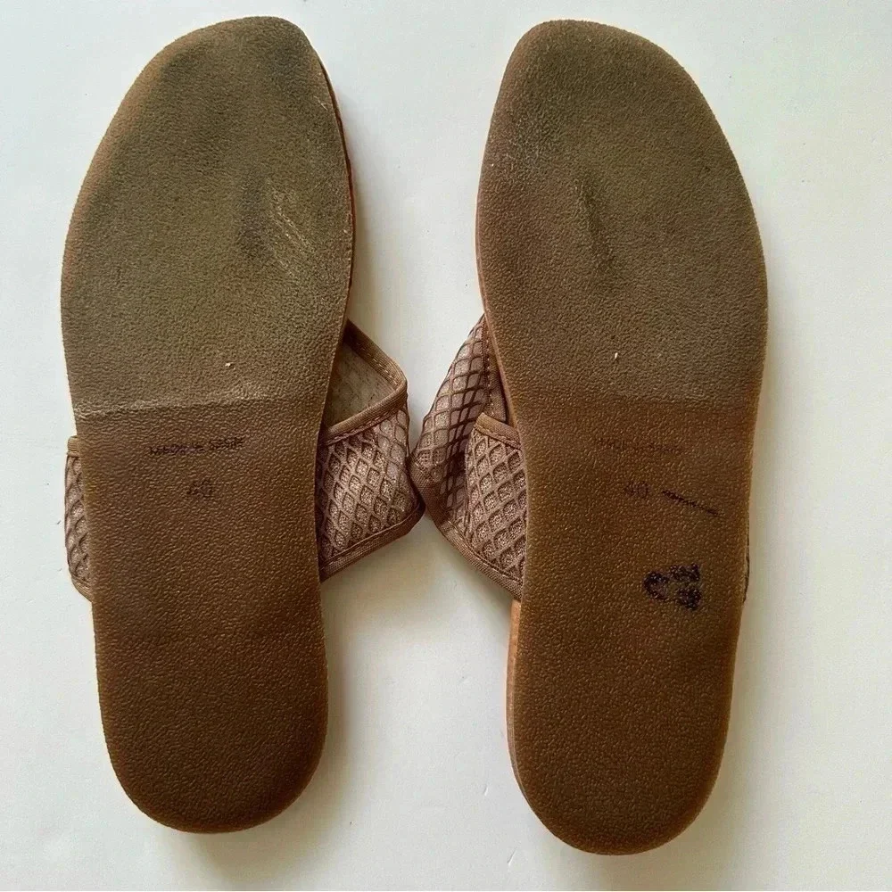 Andre‎ Assous Paige Sandal Taupe Mesh Size 40